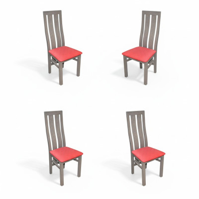 Ensemble complet K69 Design 4 chaises Ensemble salle à manger Sièges revêtus de textile