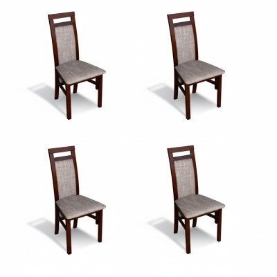 Ensemble de chaises modernes pour salle à manger, 4 chaises avec revêtement de siège, groupe de cuisine neuf.