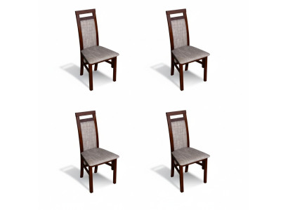 Ensemble de chaises modernes pour salle à manger, 4 chaises avec revêtement de siège, groupe de cuisine neuf.