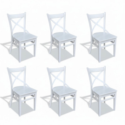 Suite mobilier en bois Ensemble de salle à manger Ensemble de salle à manger 6x Ensemble de chaises Chaises neuves
