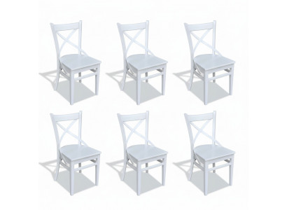 Suite mobilier en bois Ensemble de salle à manger Ensemble de salle à manger 6x Ensemble de chaises Chaises neuves