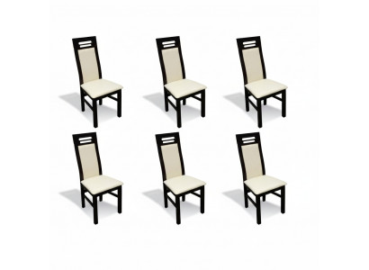 Groupe de chaises complet et ensemble de salle à manger avec 6 chaises inclinables.