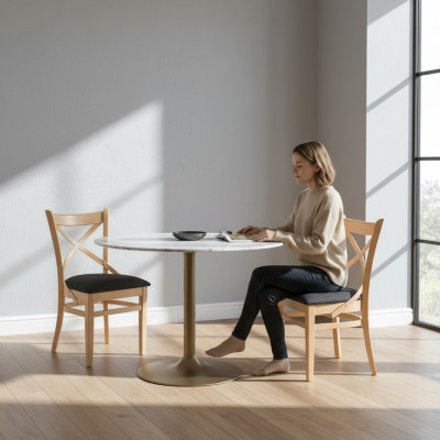 Suite complète de 6 chaises de salle à manger inclinables