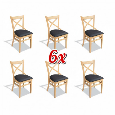Suite complète de 6 chaises de salle à manger inclinables