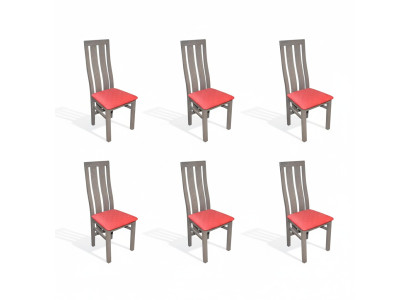 Salle à manger Ensemble 6x Pièce Chaise de salle à manger Set Chaises Ensemble Complet Groupe