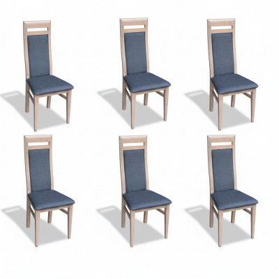 Ensemble de salle à manger Ensemble de salle à manger Groupe de meubles Salle à manger 6x Chaise Suite Ensemble Chaises neuves