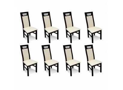 Ensemble de chaises de salle à manger de design, groupes de chaises 8x, ensemble de sièges neuf complet.