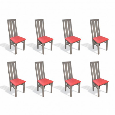Suite 8x Chaises Chaise Rembourrage Moderne Ensembles Design Fauteuil Complet Mobilier
