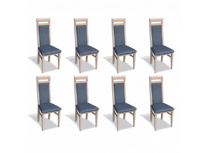 Salle à manger Ensemble de chaises Suite Chaises à dossier Groupe complet Salon 8 pièces neuf
