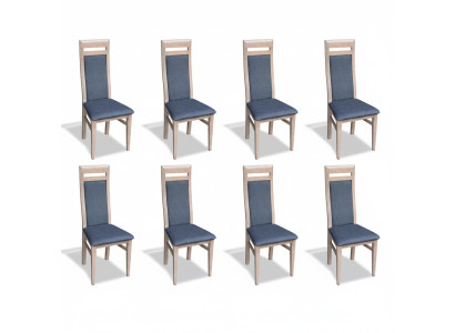 Salle à manger Ensemble de chaises Suite Chaises à dossier Groupe complet Salon 8 pièces neuf