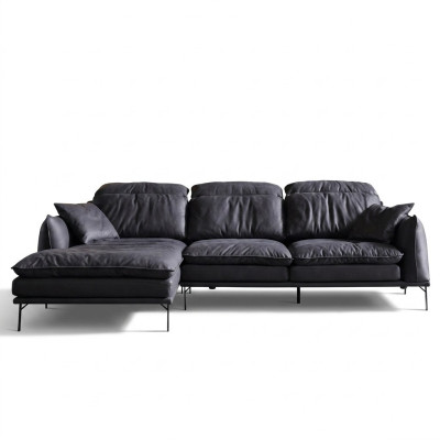 Canapé en cuir Canapé d'angle Canapé Canapé Rembourrage Ensemble d'angle Meubles de designer