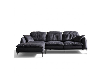 Canapé en cuir Canapé d'angle Canapé Canapé Rembourrage Ensemble d'angle Meubles de designer
