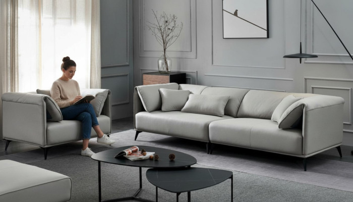 Canapé design italien, ensemble de canapés 4+1 places, canapé, mobilier rembourré
