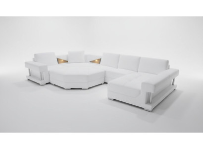 Canapés d'angle en U Rembourrage moderne Mobilier de salon Canapé d'angle Canapé en cuir Canapé design