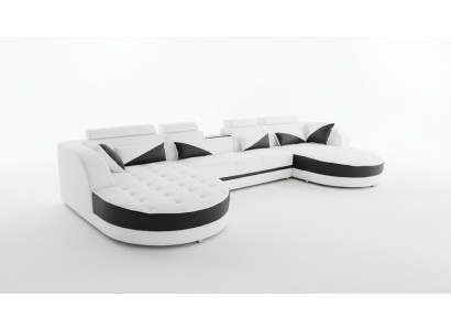 Paysage de vie Canapé d'angle Design Canapé moderne Canapés Canapé d'angle en forme de U Canapé en tissu