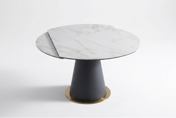 Une élégante table à manger ronde pour votre salle à manger dans un style moderne