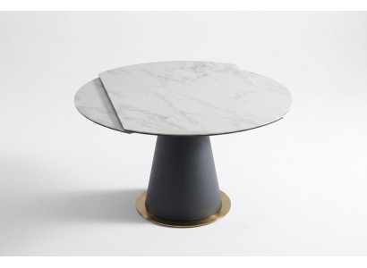 Une élégante table à manger ronde pour votre salle à manger dans un style moderne