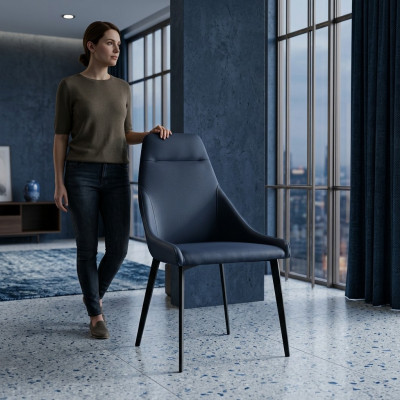 Salle à manger TV Sièges en tissu élégants neufs chaises modernes 1x fauteuil relax
