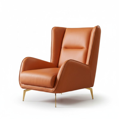 Luxe Fauteuil Club TV Rembourrage Canapé Design Fauteuil Relax Cuir Lounge