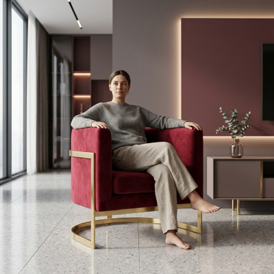 Chaises Mobilier Design Fauteuil Canapé de Luxe Siège Rembourrage Détente Bar Salon Club