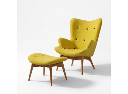 Fauteuil Design Canapé Canapé Siège Textile Salon Club Rembourrage Luxe Siège