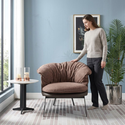 Fauteuil Une Place Chaise Royale Trône Rembourrage Chaises de Salon Canapé Hôtel