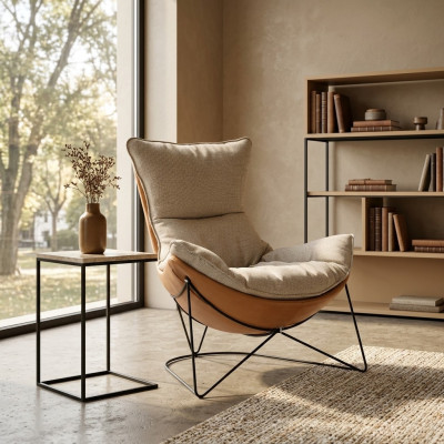 Tissu pour canapé rembourré design accoudoir moderne swivel canapé relax fauteuil nouveau