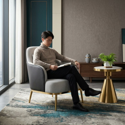 Canapé simple Relax Lounge Club Fauteuil Rembourrage Design Cuir Luxe