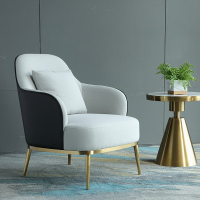 Canapé simple Relax Lounge Club Fauteuil Rembourrage Design Cuir Luxe