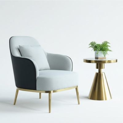 Canapé simple Relax Lounge Club Fauteuil Rembourrage Design Cuir Luxe