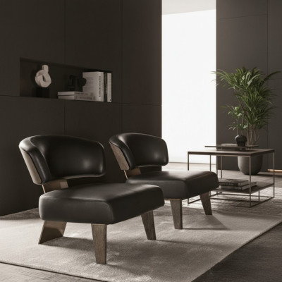 Fauteuil design canapé canapé tissu relax de luxe lounge TV club siège