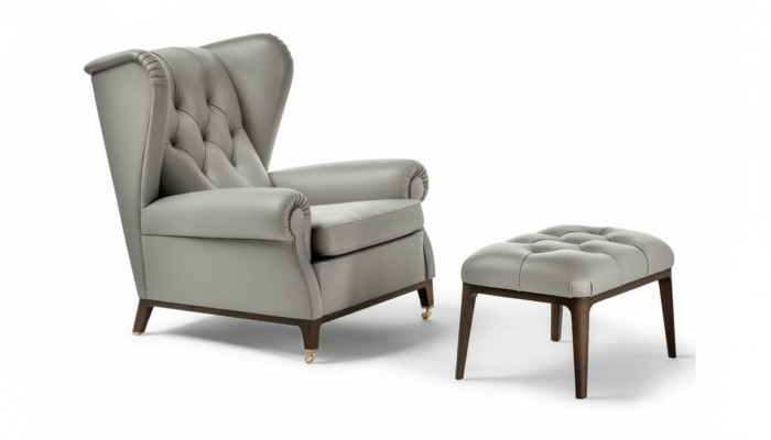 Suite Moderne TV Relax 2 pièces. Fauteuil repose-pieds Côté
