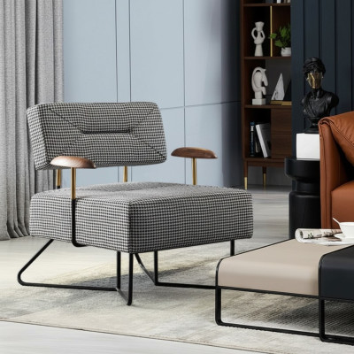Fauteuil de relaxation Luxe Design Canapé Canapé Siège Tissu Lounge Club