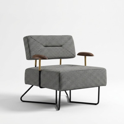 Fauteuil de relaxation Luxe Design Canapé Canapé Siège Tissu Lounge Club