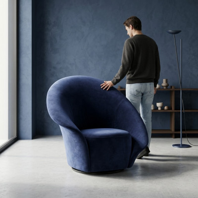 Club de télévision de luxe Rembourrage du fauteuil 2 places Conception canapé Relax Tissu