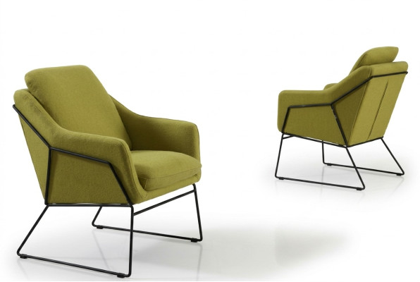 Designer Lehn Chair Upholstery Sofa 1 Seater Moderne nouveau Fauteuil TV