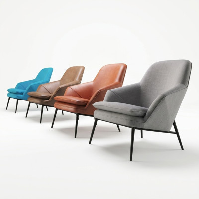 Fauteuil Design Canapé Sofa Détente Textile Lounge Luxe Cuir Club Tapisserie