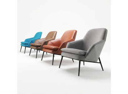 Fauteuil Design Canapé Sofa Détente Textile Lounge Luxe Cuir Club Tapisserie