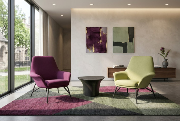 Fauteuil de design Canapé Canapé Relax Tissu Lounge Luxe TV Club 1 place