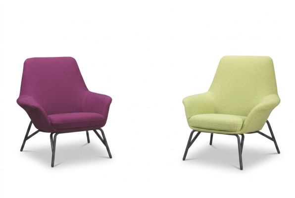 Fauteuil de design Canapé Canapé Relax Tissu Lounge Luxe TV Club 1 place