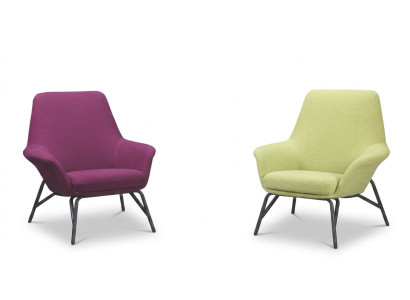 Fauteuil de design Canapé Canapé Relax Tissu Lounge Luxe TV Club 1 place