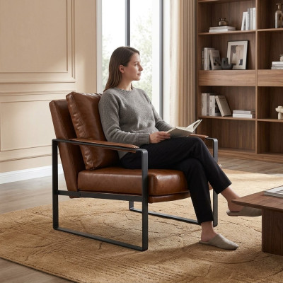 Designer Lehn Stuhl Polster Sofa Sitzer TV Wohnzimmer Sessel Club