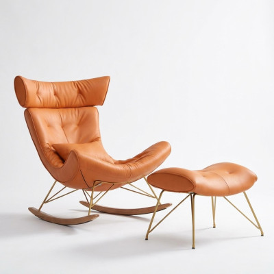 Fauteuil métallique Design Rembourrage Fauteuil de club Lounge Salle de balançoire