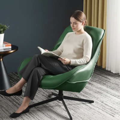 Salon Moderne Tissu Vert Mobilier Créatif Fauteuil Moderne