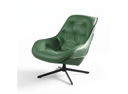 Salon Moderne Tissu Vert Mobilier Créatif Fauteuil Moderne