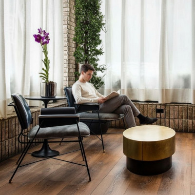 Fauteuil Design Créatif Canapé Placeur Tissu Lounge Club Rembourrage de Luxe