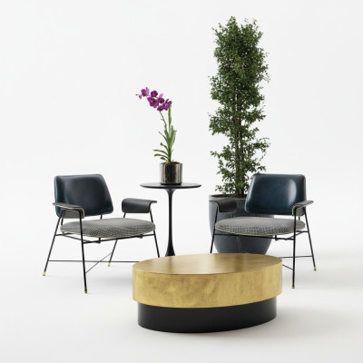 Fauteuil Design Créatif Canapé Placeur Tissu Lounge Club Rembourrage de Luxe