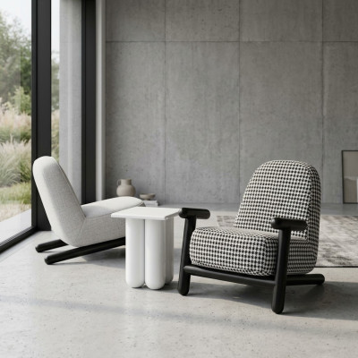 Meuble design de luxe Fauteuil moderne 63*80cm Textile Salon
