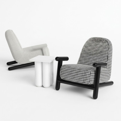 Meuble design de luxe Fauteuil moderne 63*80cm Textile Salon