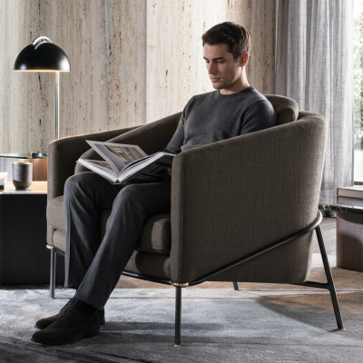 Fauteuil design moderne pour salon, canapé une place, canapé club de salon.